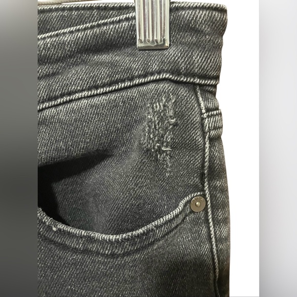 Pistola High Rise Straight Leg Jeans in Washed Black - Size 27 - Picture 9 of 9